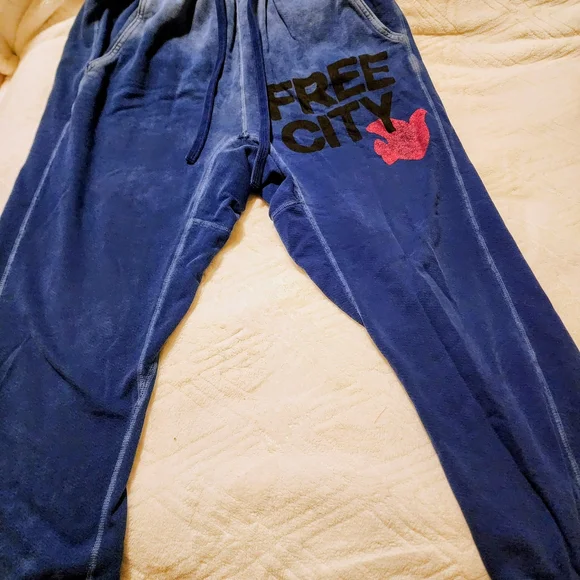 Freecity Joggers RARE Distressed Blue! - Picture 6 of 6
